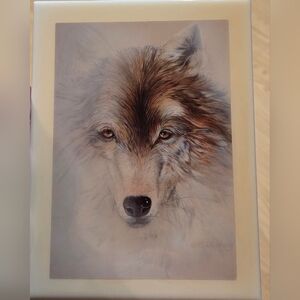 Beautiful Wolf Tile Art By K Weisberg